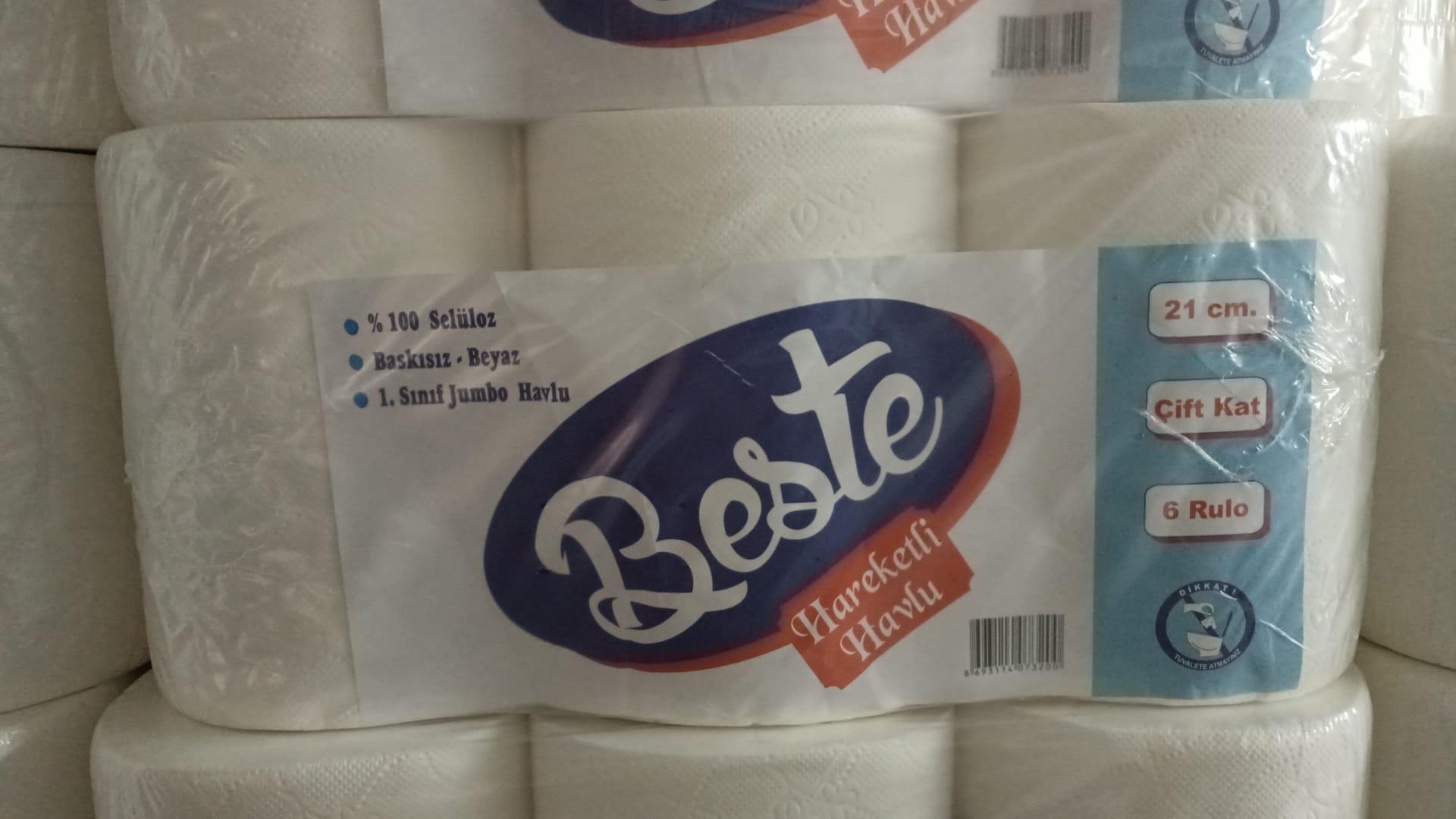Hareketli Havlu 21 cm (3 kg) 6 Rulo