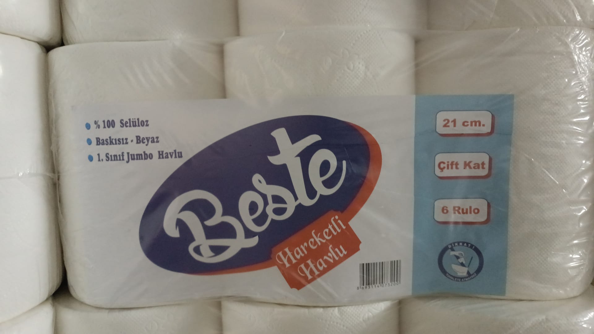 Hareketli Havlu 21 cm (3 kg) 6 Rulo