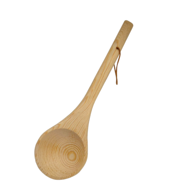 Sauna Kova Kepçe Takımı Ahşap